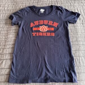 Blue 84 Auburn TIgers Navy Blue Orange 1856 Women's Crewneck T-Shirt Size L